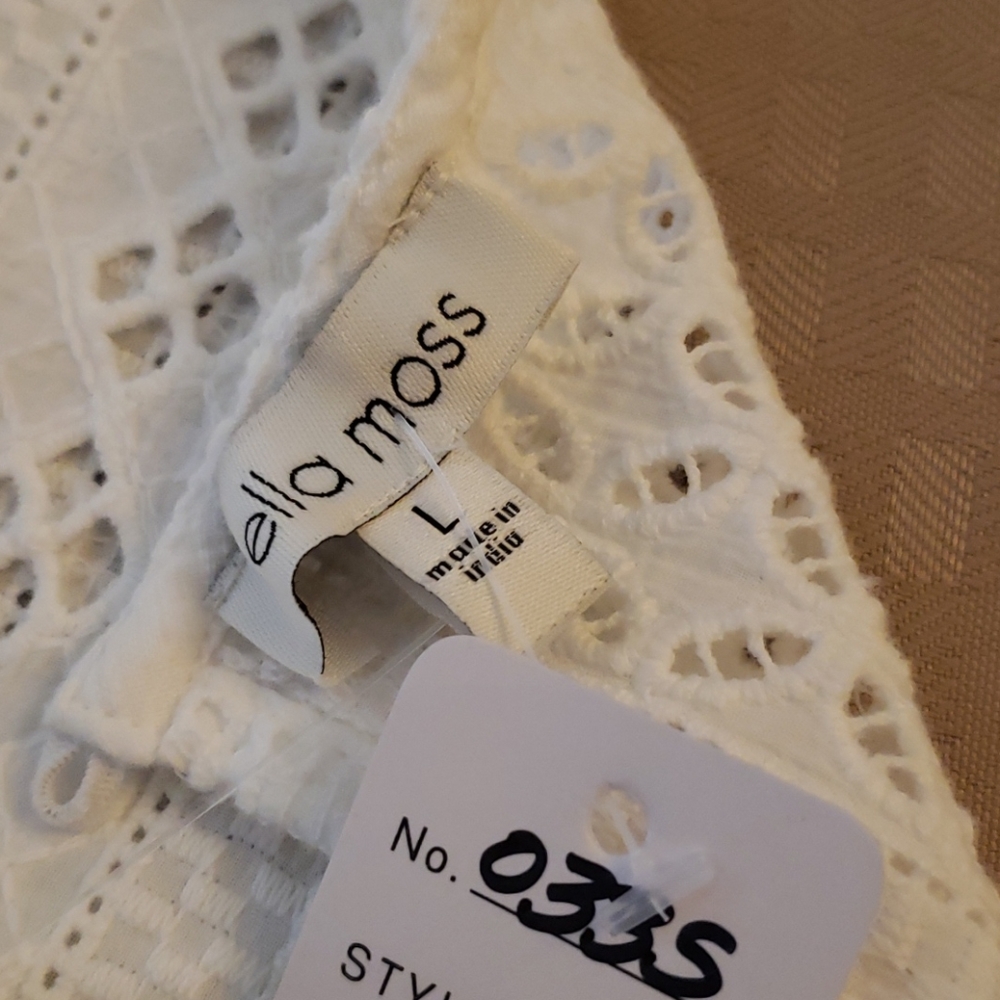 NWT Ella Moss cap sleeve blouse (0335) - Picture 6 of 6